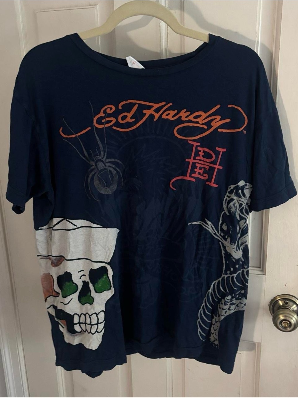 Ed Hardy Skull & Snake Graphic Tee